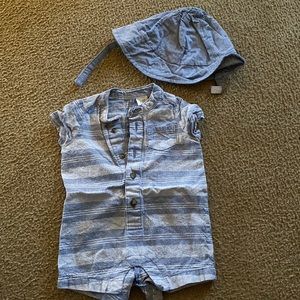 Carters infant boy shorts jumper suit.